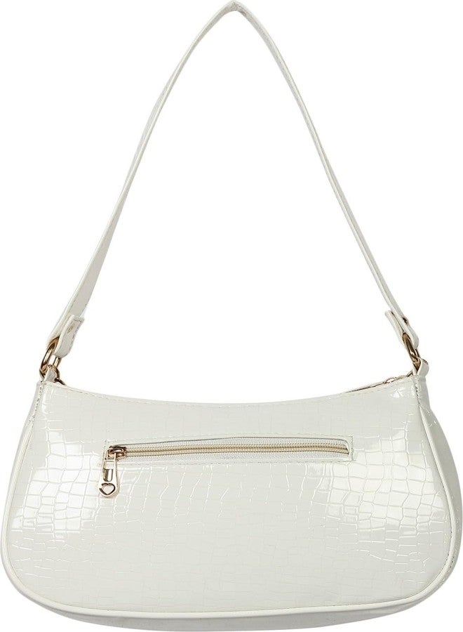 Dcozi Stylish PU Leather Shoulder bag | Sling bag | Handbag for Women and Girls (White) - Image 5